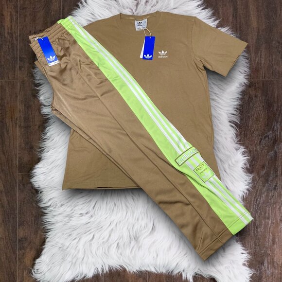 NWT 2 PC M TSHIRT AND TRACK PANTS MATCHING OUTFIT BUNDLE ADIDAS ORIGINALS - Picture 5 of 7